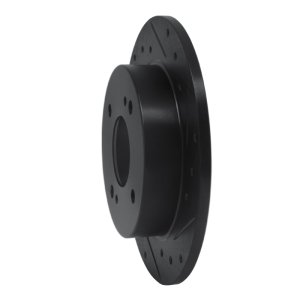 Infiniti G20 Brake Rotor (1) - Rear Right - R1 Concepts - Drilled & Slotted - Black - `90-`06